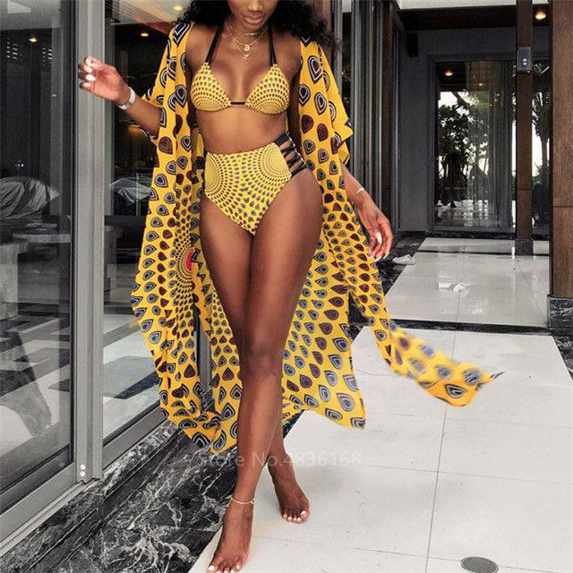 Bikini en pagne africain sexy