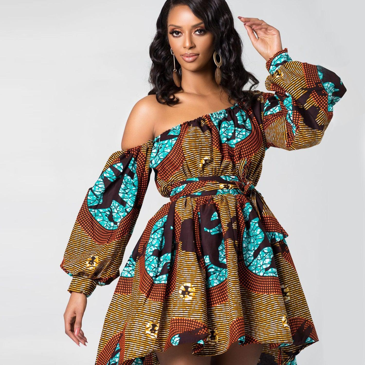 Robe africaine bustier d'été